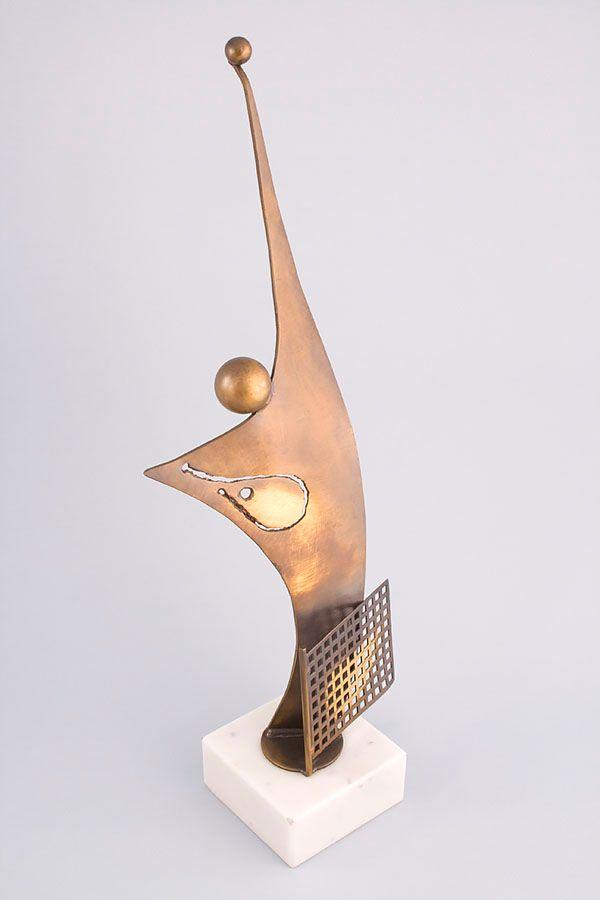 Statuett i metall -  MET007