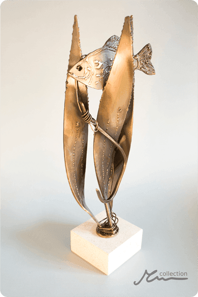 Statuett i metall -  MET080