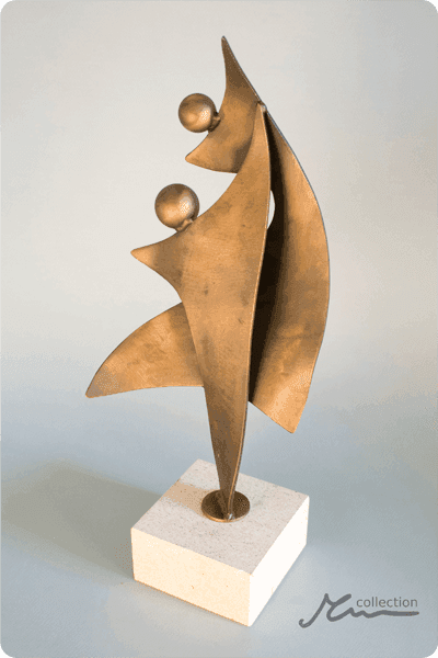 Statuett i metall -  MET094