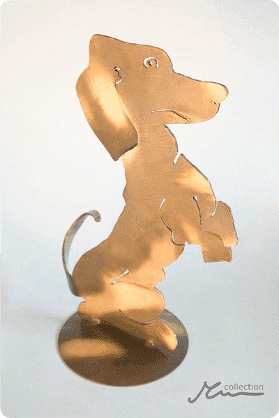 Statuett i metall -  MET097