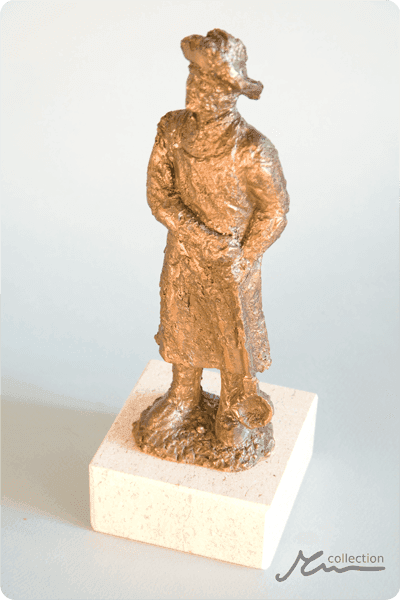 Statuett i metall -  MET098